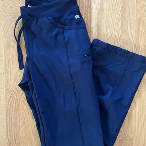 Women Tall Small Scrub Navy Blue Drawstring Pants